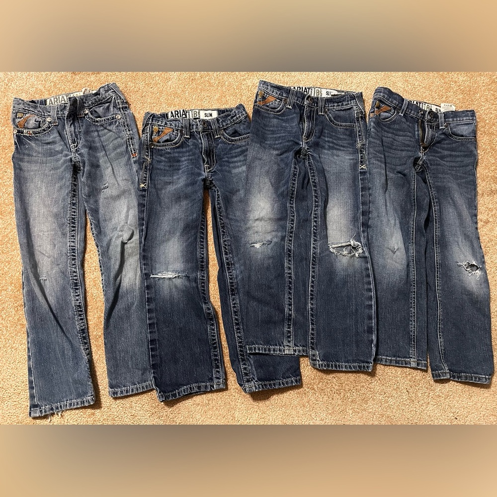Boys Ariat B5 Slim jeans lot